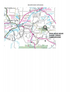 Highwoods MTB Loop- HIghway Directions