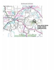 Highwoods MTB Loop- HIghway Directions